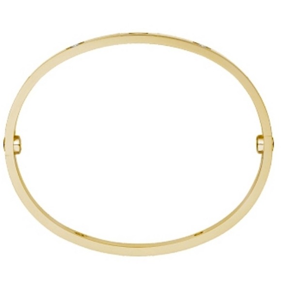 Gold Love Screwdriver Bangle Bracelet Luxury Nail Screw High Quality With Stones - Picture 3 of 9